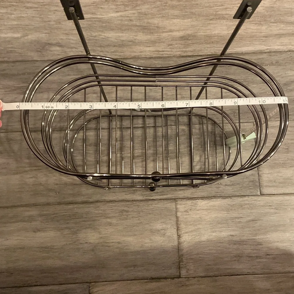 Excellent condition-polished over the cabinet door two tier storage